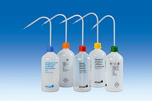 Bình tia nhựa miệng hẹp Vitlab | VITsafe™ safety wash bottles, narrow-mouth Vitlab