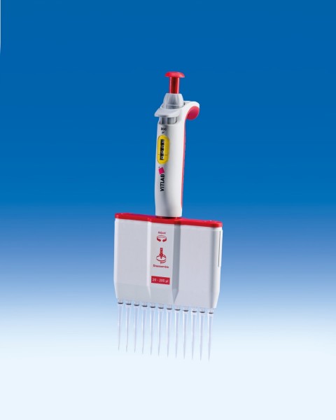 Dụng cụ hút mẫu Micropipette 12 kênh | VITLAB® micropipette -12