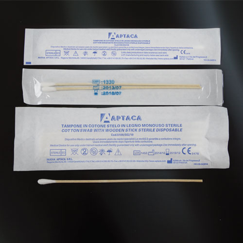 Que lấy mẫu vi sinh bề mặt Aptaca | Swabs Wooden Stick